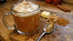 Hot Buttered Apple Cider – a cosy winter drink with spiced brown sugar butter