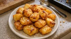 Crispy fluffy British roast potatoes with duck fat