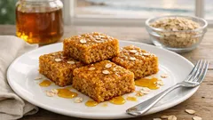 Easy golden syrup flapjacks traybake