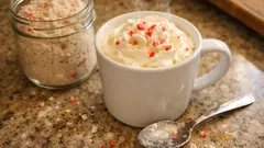 Peppermint White Hot Chocolate Mix – a cosy jar you can whisk into milk in minutes