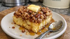 Eggnog Streusel French Toast Casserole – a make-ahead Christmas breakfast traybake