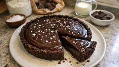 Salted Chocolate Ganache Tart with a Crisp Crumb Base (Make-Ahead Friendly)