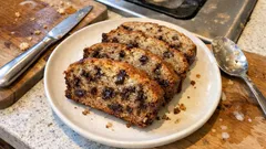 Moist chocolate chip banana bread – a quick loaf for using up ripe bananas
