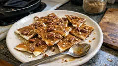 Easy Butter Pecan Bark — a no-bake butterscotch treat that sets in 30 minutes