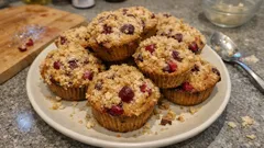One-bowl cranberry muffins with a tender crumb – a simple bake for breakfast or tea