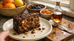 Rich make-ahead boozy British Christmas fruit cake